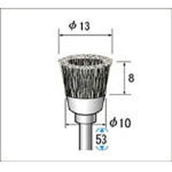 50535 ナカニシ ワイヤーブラシ スチール 10本入 WO店の通販は
