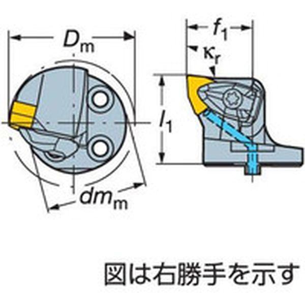 サンドビック コロターンSL コロターンRC用カッティングヘッド(410) ( 570-DCLNL-32-12-L (410) ) ( ULX79 ) サンドビック コロターンSL コロターン107用カッティングヘッド 570