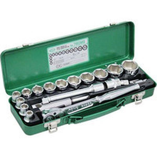 TONE(株) TONE ソケットレンチセット 差込角12.7mm 17pcs 6角(10mm〜) 760MS-TN WO店