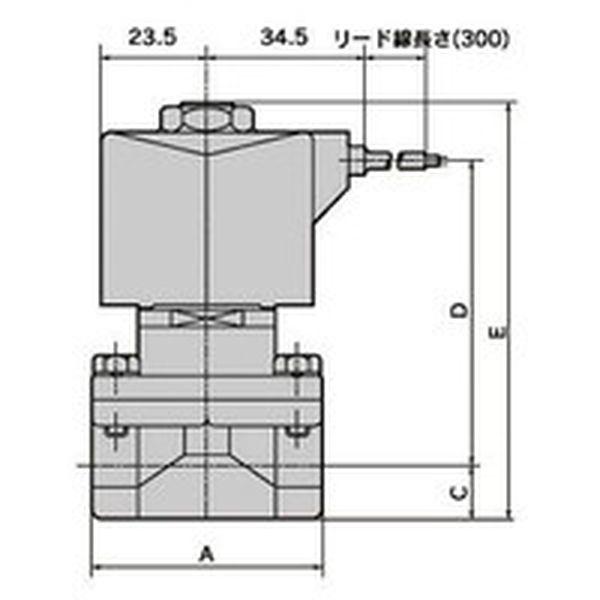 パイロットキック式2ポート電磁弁(マルチレックスバルブ)55［［MM2］］/有効断面積 ADK1110A02CAC200V-TN WO店