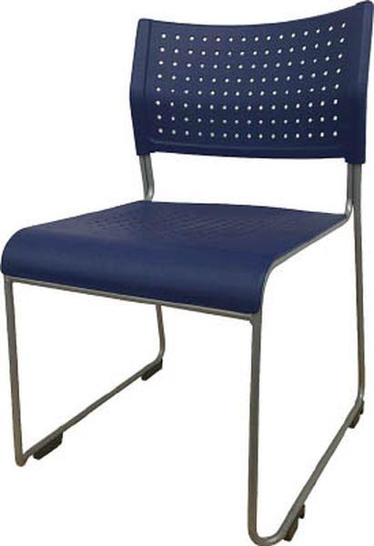 ASL110PPBL  アイリスチトセ(株) アイリスチトセ ミーティングチェア 背・座樹脂 ブルー ASL110PPBL-TN WO店