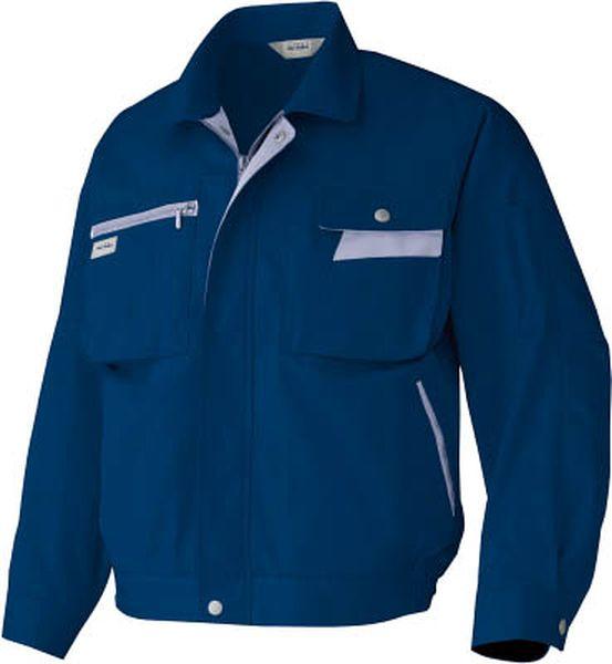 AZ63210083L アイトス(株) アイトス ムービンカット 長袖ブルゾン ネイビー×ミストバイオレット 3L AZ63210083L-TN WO店