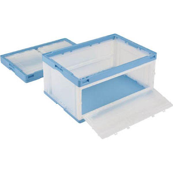 CB-76NRTL リス　折りたたみコンテナＣＢ−７６ＮＲＴＬ　扉付　青 ＷＯ店の通販は 12,154円