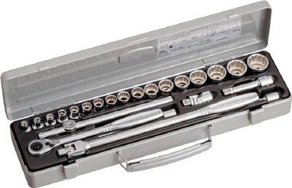 TONE(株) TONE ソケットレンチセット 6角12角タイプ 差込角9.5mm 24点セット CX3172-TN WO店