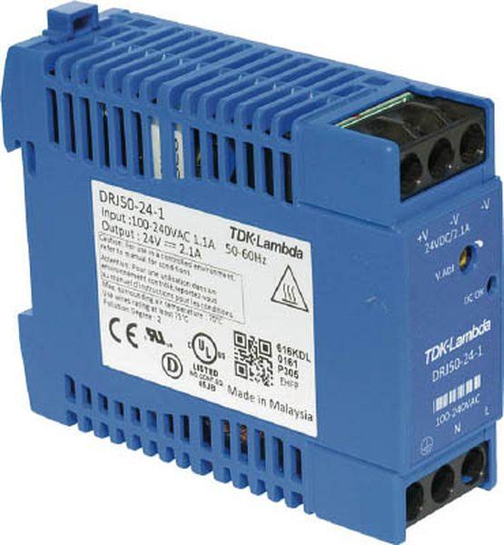 DRJ50241 TDKラムダ(株) TDKラムダ DINレール取付専用ユニット型電源 DRJ 50W ブロック端子 DRJ50241-TN WO店