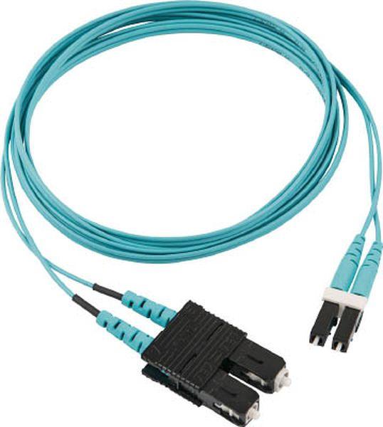 光ファイバーパッチコード OM3(低損失タイプ) 片端SCデュプレックス片端LCデュプレックス ライザー 5m FX2ERLNSNSNM005-TN WO店 6,341円