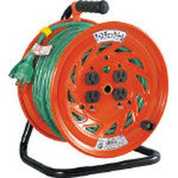 GNFE34  日動工業(株) 日動 特殊機能付電工ドラム アースチェックリール アース付 30m GNFE34-TN WO店