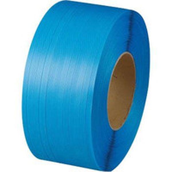 GPP155  トラスコ中山(株) TRUSCO 自動梱包器用PPバンド幅15.5mmX長さ2500m 青 WO店の通販は