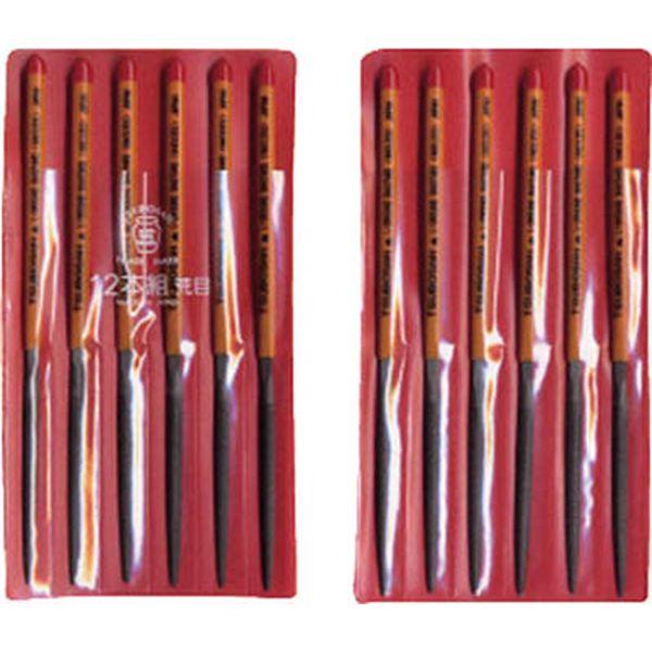 HA01201  ツボサン(株) ツボサン 組ヤスリ 12本組 半丸 荒目 WO店の通販は 12,197円