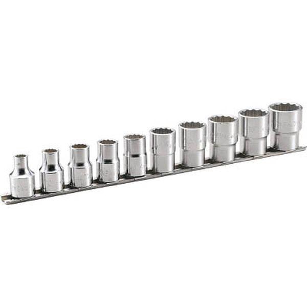 TONE(株) TONE ソケットセット(12角・ホルダー付) 10pcs 差込角12.7mm HD410-TN WO店