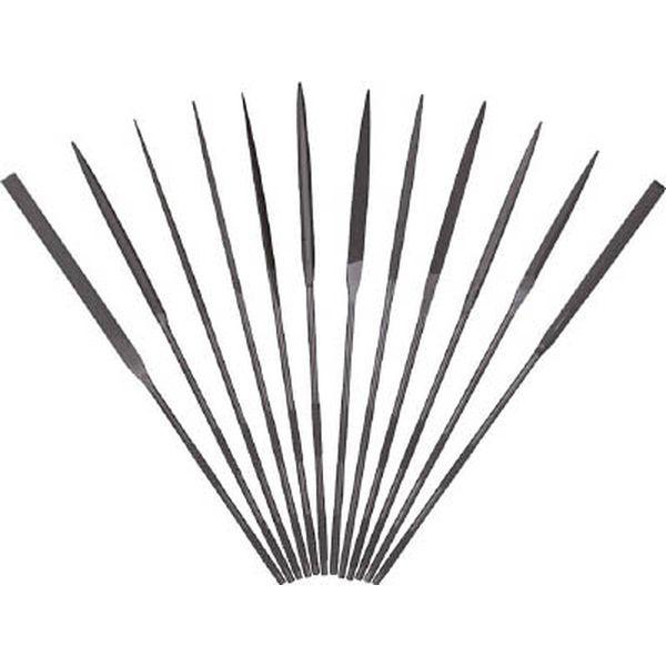 ツボサン(株) ツボサン 精密ヤスリ 12本組 平 HI01256T-TN WO店