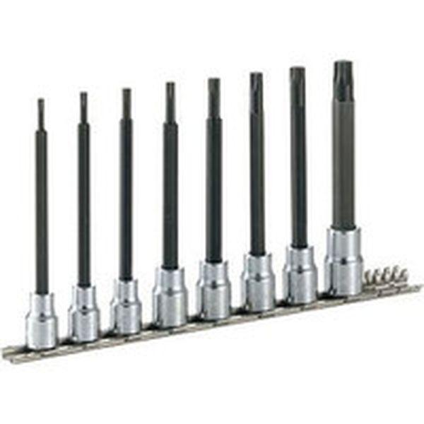 ヘックスローブソケットセット ロングトルクスソケットセット(強力タイプ・ホルダー付) 差込角9.5mm HTX308L-TN WO店