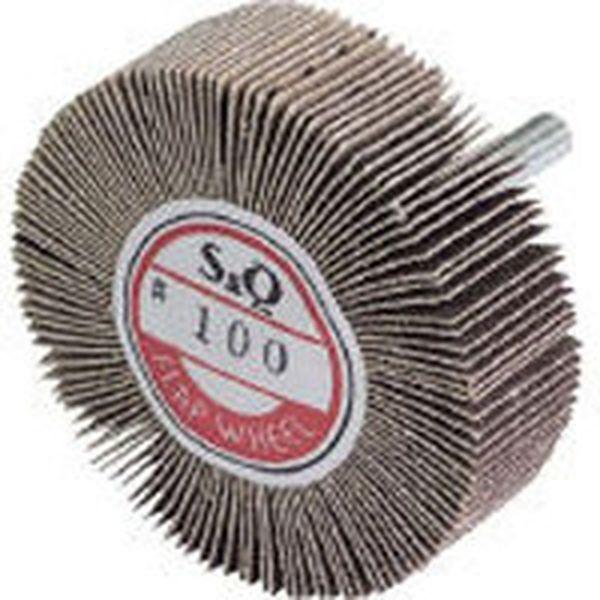 KN6020 326-3819 (株)ムラコ MURAKO 軸付フラップ金具無し 外径60幅20軸径6mm 400＃ 10個入り ＷＯ店の通販は