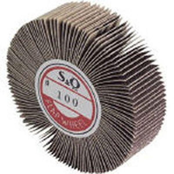 (株)ムラコ MURAKO 軸付フラップ金具無し 外径80 幅25 軸径6mm 400＃ 5個入り KN8025400-TN WO店