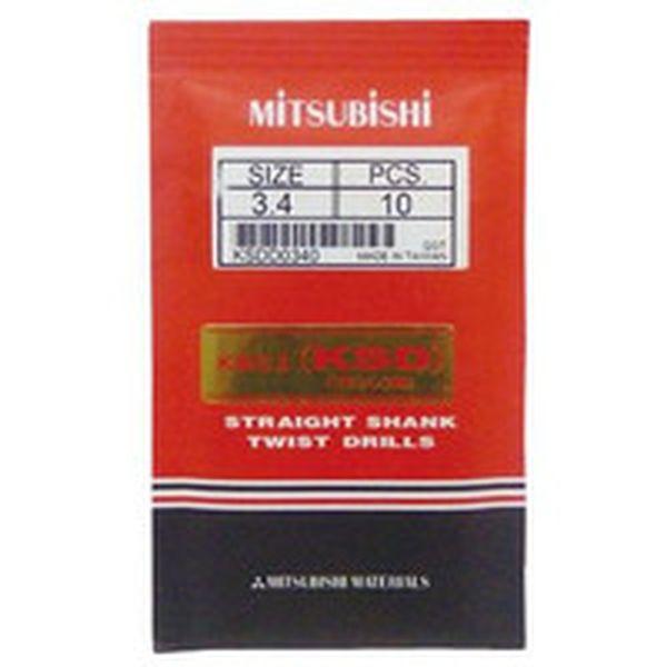 KSD コバルトステンレス加工用 ストレートハイスドリル 3.4mm 10本入り KSDD0340-TN WO店