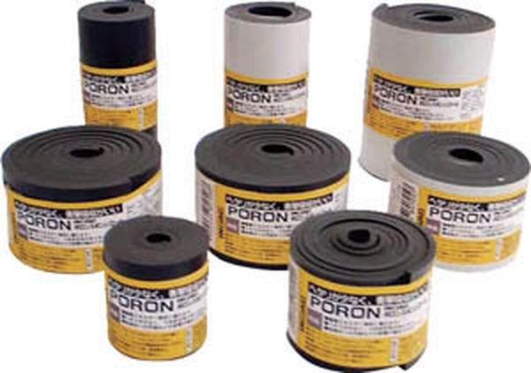 L24T33024M 818-4106 (株)イノアックコーポレーション イノアック マイクロセルウレタンPORON 黒 3×30mm×24M巻(テープ付 WO店の通販は