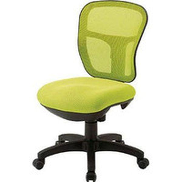 MC2YG トラスコ中山(株) TRUSCO オフィスチェア MC-2 背面メッシュタイプ イエロー MC2YG-TN WO店
