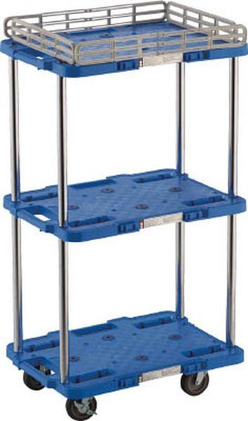 MPB502JSB 780-3524 トラスコ中山(株) TRUSCO ルートバン 2段式 370X500 4輪自在S付 青 ＷＯ店の通販はその他作業工具