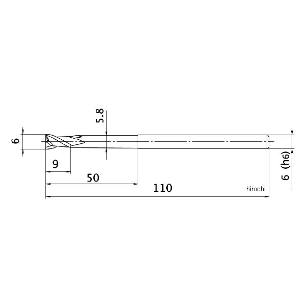MS2XLD0600N500 三菱Ｋ　小径エンドミル ＷＯ店