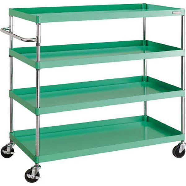 PEW12124W ツールワゴン フェニックスワゴン 省音 1200X600XH1200 4段 ホワイト PEW12124W-TN WO店