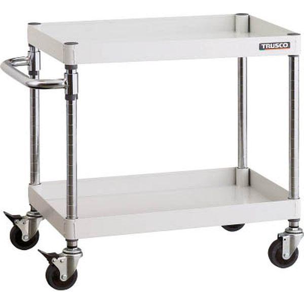 PEW672CW  ツールワゴン フェニックスワゴン 省音 750X500XH600 2段 ホワイト PEW672CW-TN WO店