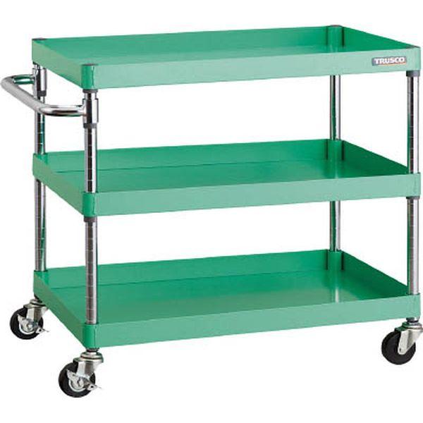 PEW763G75W  ツールワゴン フェニックスワゴン 600X400 3段 Φ75ゴム車輪 ホワイト PEW763G75W-TN WO店