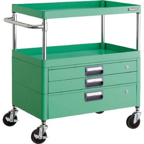 PEW972VXYG  トラスコ中山(株) TRUSCO フェニックスワゴン 750X500XH880 引出付 YG色 WO店の通販は 91,440円