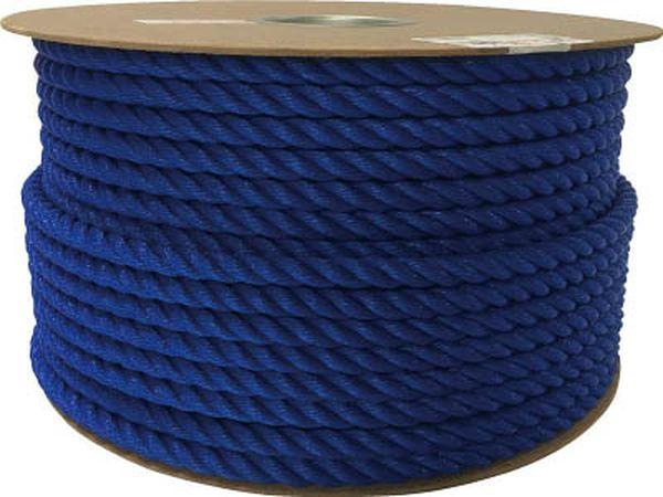 PRE62  (株)ユタカメイク ユタカメイク ポリエチレンロープドラム巻 12mm×100m 青味 PRE62-TN WO店