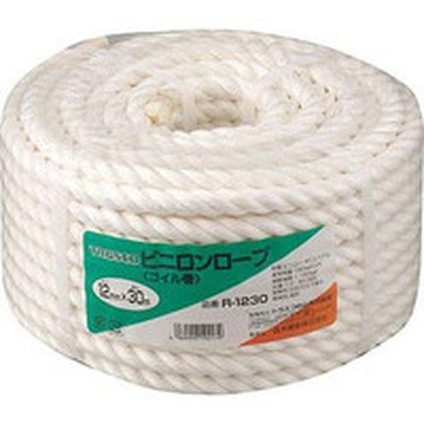 R1230 トラスコ中山(株) TRUSCO ビニロンロープ 3つ打 線径12mmX長さ30m R1230-TN WO店