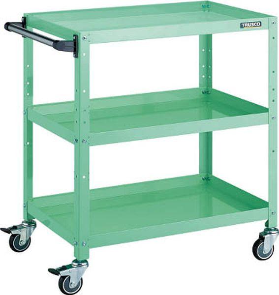 RBW873HUYG ツールワゴン ラビットワゴン 700×450×H810 ハンドル付 ウレタン車輪 ヤンググリーン RBW873HUYG-TN WO店