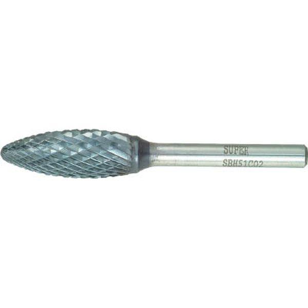 スーパー超硬バー 重切削用 ロー付タイプ 楕円型 刃径：12.7mm 軸径：6.0mm SBH51C02-TN WO店