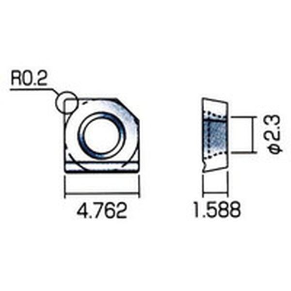 SPSPET040102 338-0564 富士元工業(株) 富士元 ウラトリメン-C M8専用チップ 超硬M種 超硬 12個入り ＷＯ店