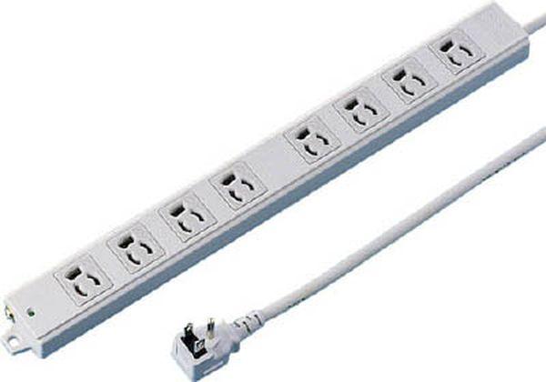 TAPK8L3 サンワサプライ(株) SANWA 工事物件タップ 抜け止めコンセント 8個口 L型 ケーブル長3m TAPK8L3-TN WO店