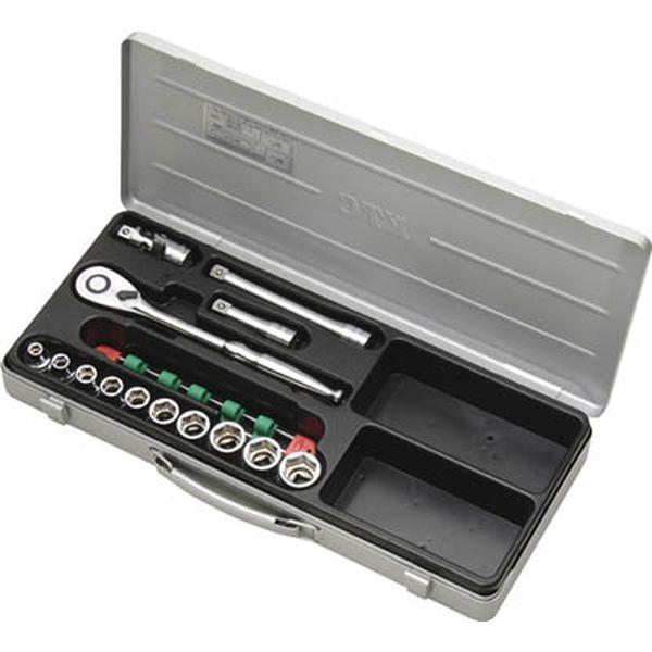 12.7sq.ソケットレンチセット(14点) 差込角12.7mm 14点セット 6角 TB410-TN WO店