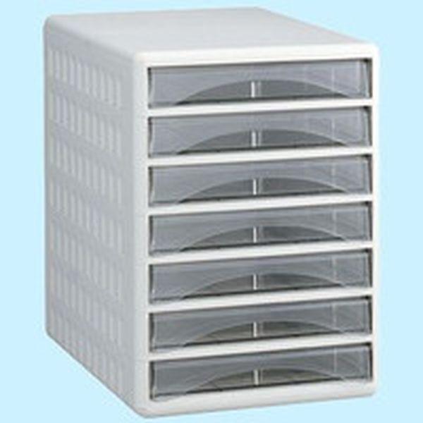 TOA4S7  トラスコ中山(株) TRUSCO レターケース 引き出しA4浅型7個 WO店の通販は 8,244円