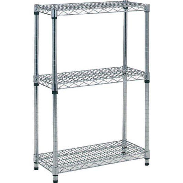 TSM3243 トラスコ中山(株) TRUSCO ステンレス製メッシュラック H923XW605XD457 3段 TSM3243-TN WO店