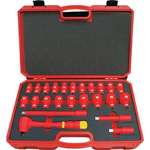 TZSW319S トラスコ中山(株) TRUSCO 絶縁ソケットレンチセット(6角タイプ)差込角9.5mm TZSW319S-TN WO店