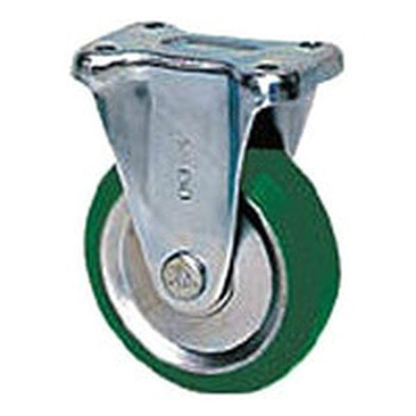 UWK-300 シシク　スタンダードプレスキャスター　ウレタン車輪　固定　３００径 ＷＯ店の通販は