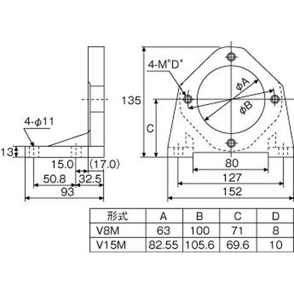 V8M10  ダイキン工業(株) ダイキン ピストンポンプ用フート V8M10-TN WO店