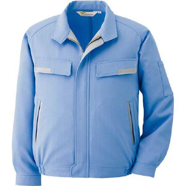 VE73UE3L  ミドリ安全(株) ミドリ安全 静電気帯電防止作業服 ブルゾン ブルー サイズ3L VE73UE3L-TN WO店