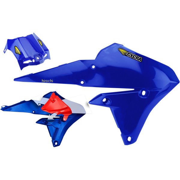 サイクラ CYCRA パワーフローラジエーターシュラウド 06年-09年 ヤマハ YZ250F 青 123067-TR WO店