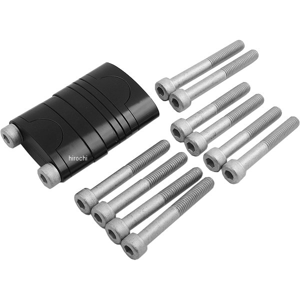 バイクマスター BikeMaster 1インチ(25.4mm) ハンドルバー ライザー 黒 152269-TR WO店
