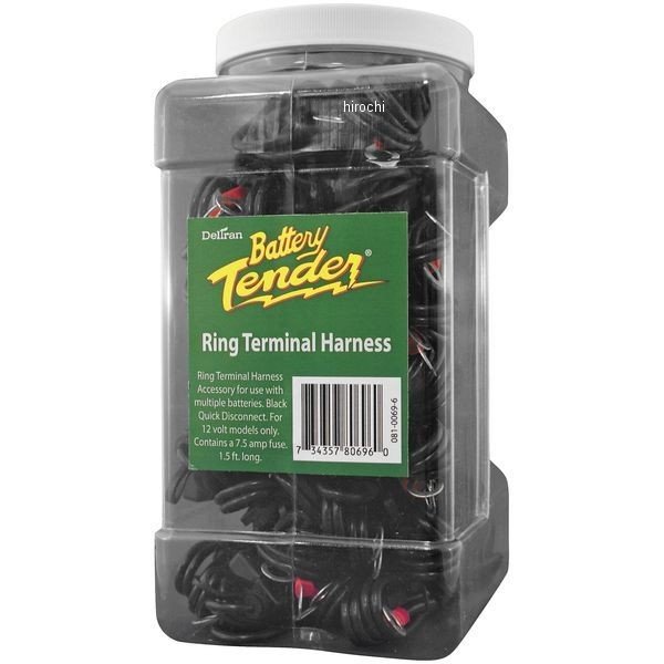 バッテリーテンダー Deltran Battery Tender リング端子アクセサリケーブル 212123-TR WO店