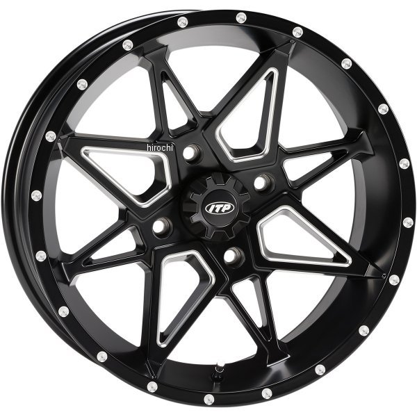 ITP ホイール トルネード 14X7 5+2 4/137 マットブラック 373143-TR WO店