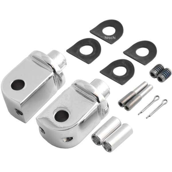 クリアキン Kuryakyn フットペグ 取付金具 スプライン 左右ペア リア ホンダ、ヤマハ 498172-TR WO店