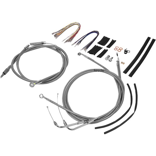 バーリーブランド BURLY BRAND ケーブル キット ステンレス 00年-06年 FLSTC、FLSTF 18インチ エイプバー用 773110-TR WO店の通販は