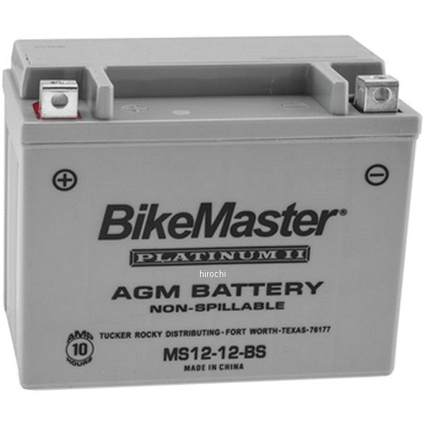 バイクマスター BikeMaster AGM バッテリー YTX12-BS互換 780708-TR WO店