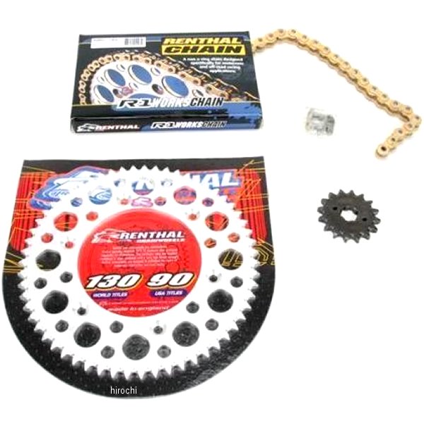 レンサル RENTHAL チェーン スプロケット 428コンバージョン キット 03年-09年 CRF150F ゴールド 800900-TR WO店