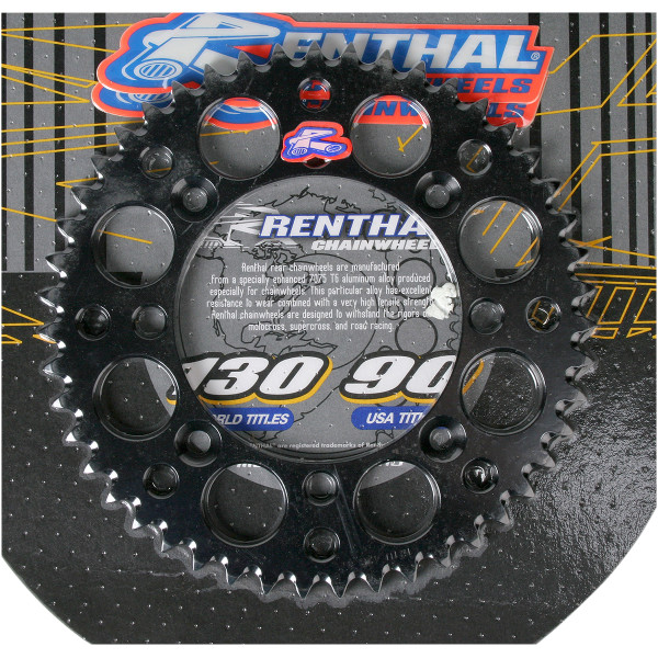 レンサル RENTHAL リア スプロケット 47T/428 89年以降 YZ、RM アルミ 黒 801173-TR WO店 14,054円