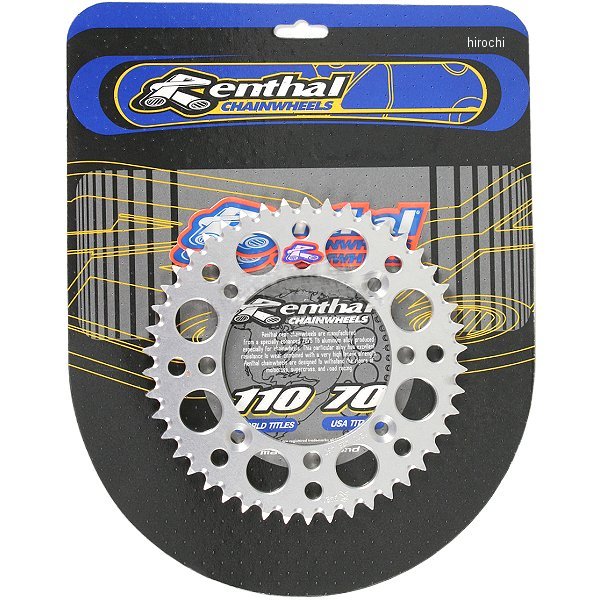 レンサル RENTHAL リア スプロケット 47T/428 89年以降 YZ、RM アルミ シルバー 801175-TR WO店